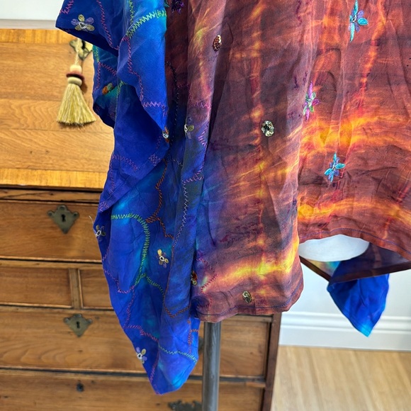 Sun Child Silk Caftan Shirt - Picture 3 of 6